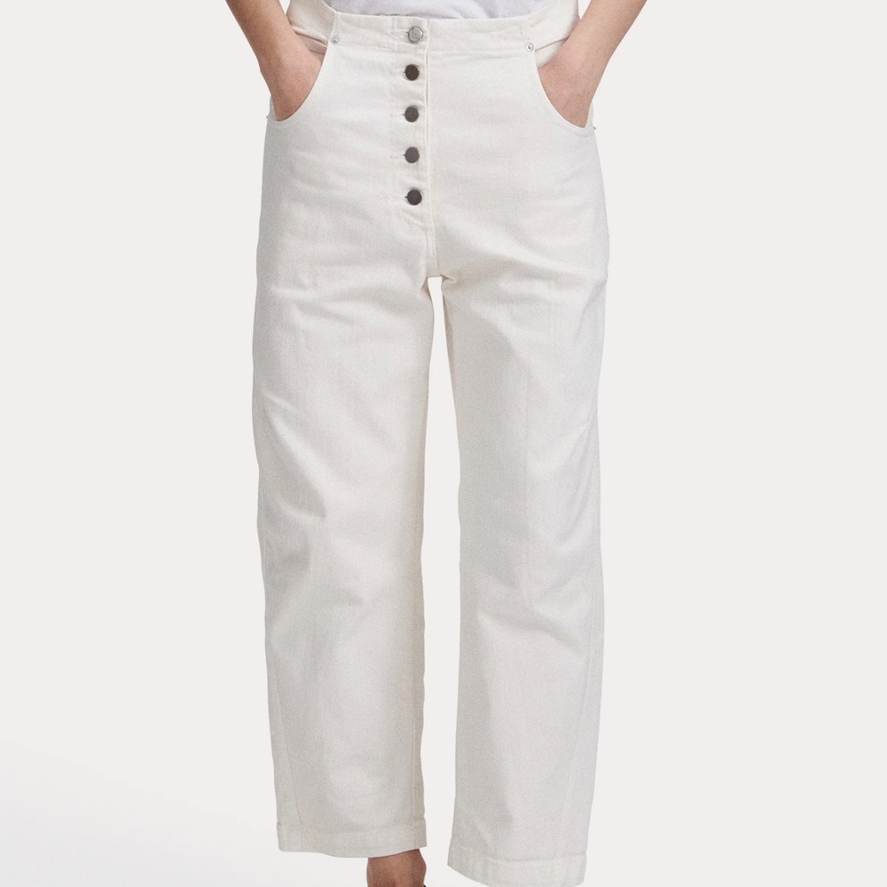 Rachel Comey Elkin Dirty White Barrel Jeans